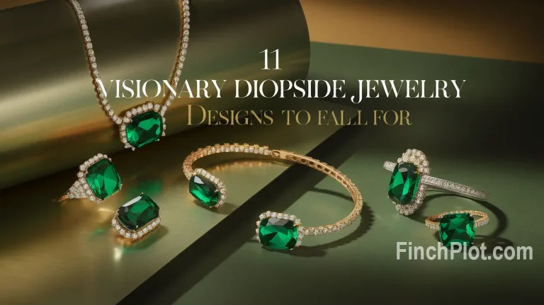 11 Visionary Diopside Jewelry Designs to Fall For
