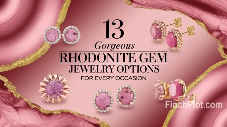 13 Gorgeous Rhodonite Gem Jewelry Options for Every Occasion