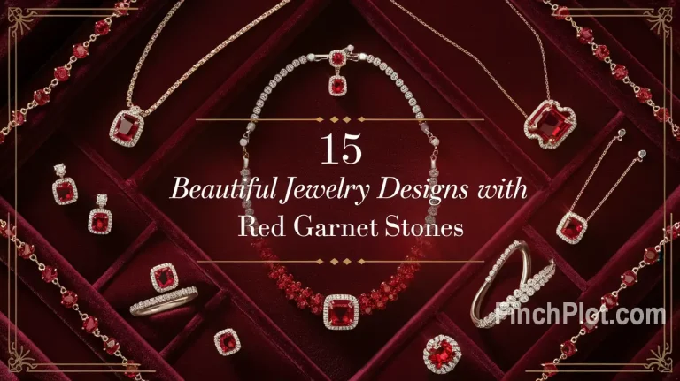 15 Beautiful Jewelry Designs with Red Garnet Stones