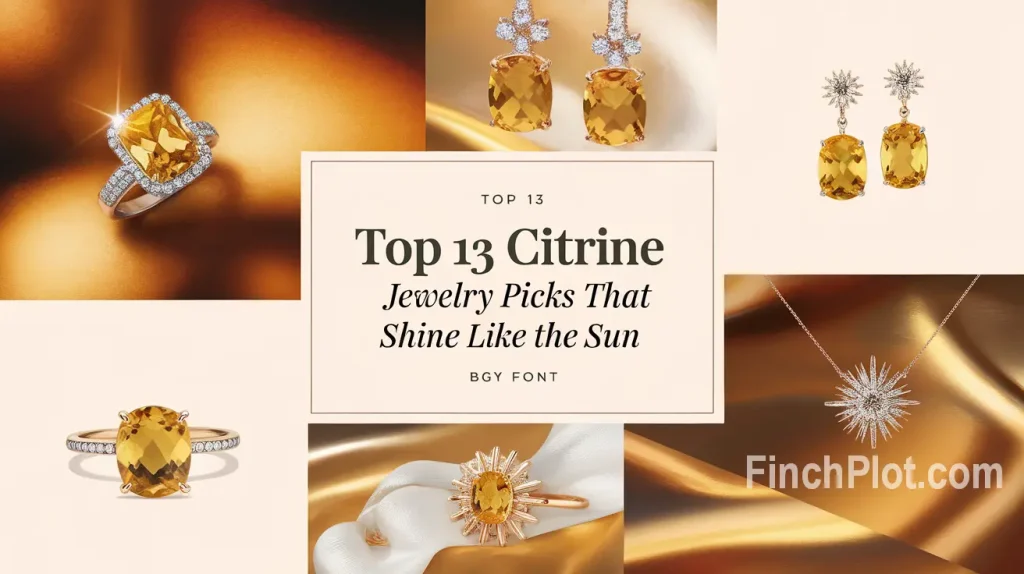 Top 13 Citrine Jewelry Picks That Shine Like the Sun