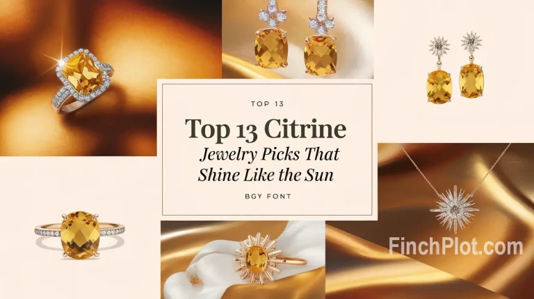 Top 13 Citrine Jewelry Picks That Shine Like the Sun